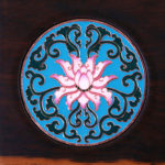 天荷蘭杯墊-孔雀藍